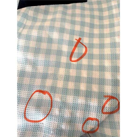 Vintage 60s Men's Blue Gingham Checkered Blazer with Bow Tie Size 38 Short - Picture 9 of 10